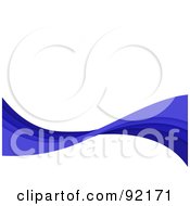 Royalty Free RF Clipart Illustration Of A Background Of Horizontal Blue Swooshes Over White