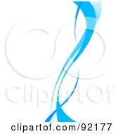 Royalty Free RF Clipart Illustration Of A Background Of Vertical Light Blue Swooshes Over White