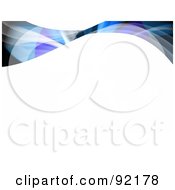 Royalty Free RF Clipart Illustration Of A Background Of Horizontal Fractal Swooshes Above White