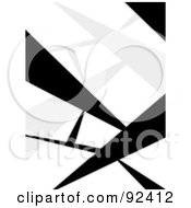 Royalty Free RF Clipart Illustration Of A Background Of Sharp Gray And Black Thorns On White