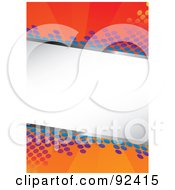Royalty Free RF Clipart Illustration Of A White Text Box Over A Background Of Colorful Circles
