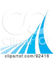 Royalty Free RF Clipart Illustration Of Blue Curves Over White by Arena Creative #COLLC92416-0094