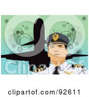 Royalty Free RF Clipart Illustration Of A Professional Pilot 1