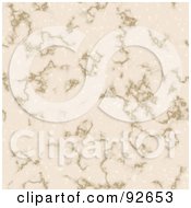 Royalty Free RF Clipart Illustration Of A Beige Marble Background With Brown Veins