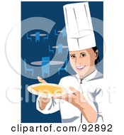 Royalty Free RF Clipart Illustration Of A Professional Culinary Chef 6 by mayawizard101
