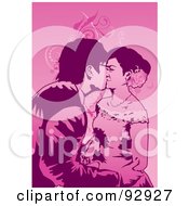 Royalty Free RF Clipart Illustration Of A Loving Couple 4 by mayawizard101