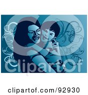 Royalty Free RF Clipart Illustration Of A Mom And Child 26