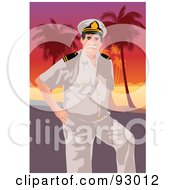 Royalty Free RF Clipart Illustration Of A Ship Captain 3 by mayawizard101