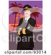 Royalty Free RF Clipart Illustration Of A Ship Captain 4 by mayawizard101