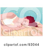 Royalty Free RF Clipart Illustration Of A Mom And Child 17