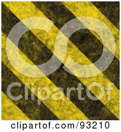 Poster, Art Print Of Background Of Distressed Diagonal Thick Hazard Stripes