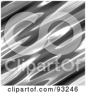 Royalty Free RF Clipart Illustration Of A Rippling Chrome Background