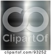 Royalty Free RF Clipart Illustration Of A Light Cast On A Shiny Brushed Aluminum Background