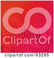 Poster, Art Print Of Background Of Ripples In Red Water
