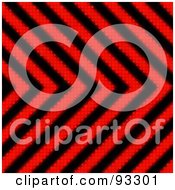 Poster, Art Print Of Red And Black Zig Zag Hazard Stripes Background