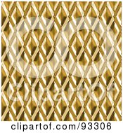 Poster, Art Print Of Seamless Golden Diamond Metal Pattern