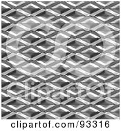 Poster, Art Print Of Seamless Background Of A Metal Diamond Patterned Panel