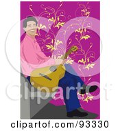 Poster, Art Print Of Guitarist Man - 1