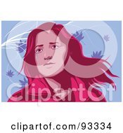 Royalty Free RF Clipart Illustration Of A Girl Crying 3 by mayawizard101