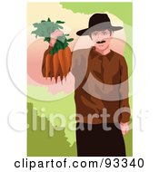 Royalty Free RF Clipart Illustration Of A Farmer 3 by mayawizard101