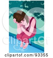 Poster, Art Print Of Sad Girl