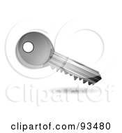 Royalty Free RF Clipart Illustration Of A 3d Shiny Silver Login Key App Icon