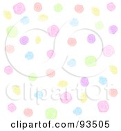Royalty Free RF Clipart Illustration Of A Background Of Colorful Roses And Flowers On White by Pushkin