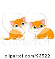 Poster, Art Print Of Two Cute Ginger Kittens