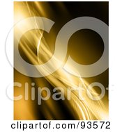 Poster, Art Print Of Background Of Curvy Diagonal Golden Mesh Waves