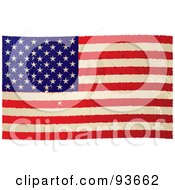 Poster, Art Print Of Distressed Aged Usa Flag