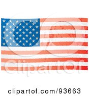 Poster, Art Print Of Distressed Aged Usa Flag