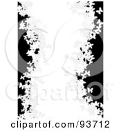 Royalty Free RF Clipart Illustration Of A Black And White Butterfly Wave Background 2