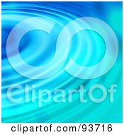 Royalty Free RF Clipart Illustration Of A Half Circle Of Blue Ripples