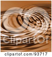 Poster, Art Print Of Brown Background Of Circular Rippes