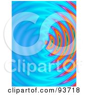 Poster, Art Print Of Centered Circular Ripple Background