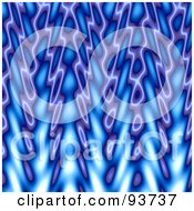 Poster, Art Print Of Blue Flames Background Pattern