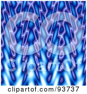 Royalty Free Clipart Illustration Of A Blue Flames Background Pattern