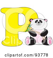 Poster, Art Print Of P Is For Panda Learn The Alphabet Scene