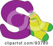 Poster, Art Print Of S Is For Socks Learn The Alphabet Scene