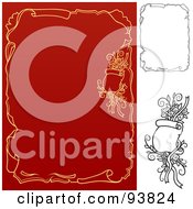 Royalty Free RF Clipart Illustration Of A Digital Collage Of Weddig Design Elements 7