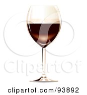 Royalty Free RF Clipart Illustration Of A Glass Of Irish Coffee by toonster