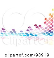 Royalty Free RF Clipart Illustration Of A Colorful Halftone Dot Equalizer Background On White 2 by Arena Creative #COLLC93919-0094