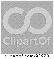 Royalty Free RF Clipart Illustration Of A Background Of 3d Brushed Metal Diamond Plate