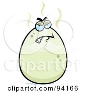Royalty Free RF Clipart Illustration Of A Bad Stinky Egg Character