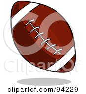 Royalty Free RF Clipart Illustration Of A Pigskin American Football