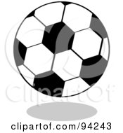 Poster, Art Print Of Standard Cartoon Soccer Ball