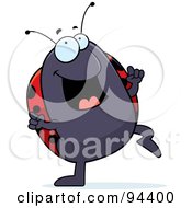 Poster, Art Print Of Ladybug Doing A Happy Dance