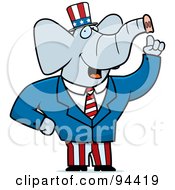 Poster, Art Print Of American Elephant Politician
