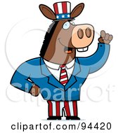 Poster, Art Print Of American Donkey Politician