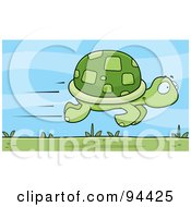 Poster, Art Print Of Fast Tortoise Speeding By